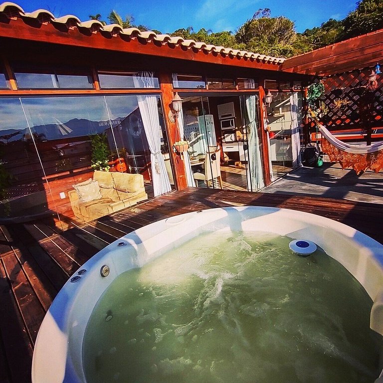 Recanto do pôr do sol, vista mar e SPA.