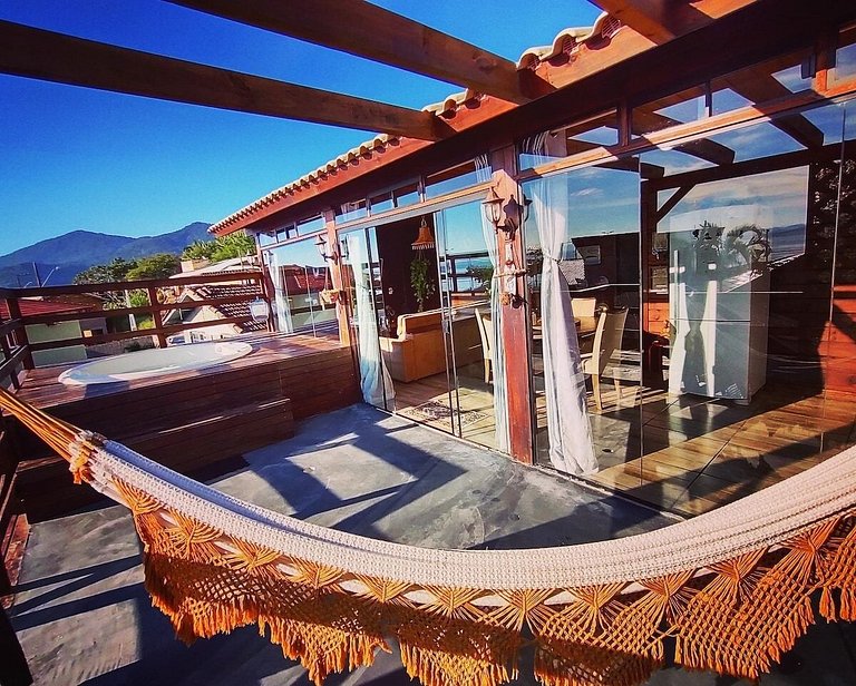 Recanto do pôr do sol, vista mar e SPA.