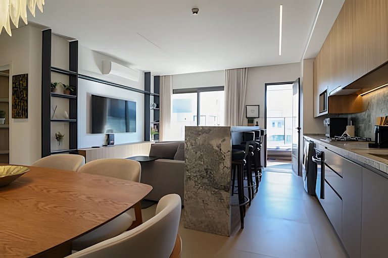 Ilha de frente pra Ilha | Luxo Frente-Mar com SPA