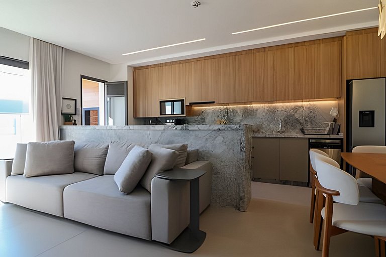 Ilha de frente pra Ilha | Luxo Frente-Mar com SPA