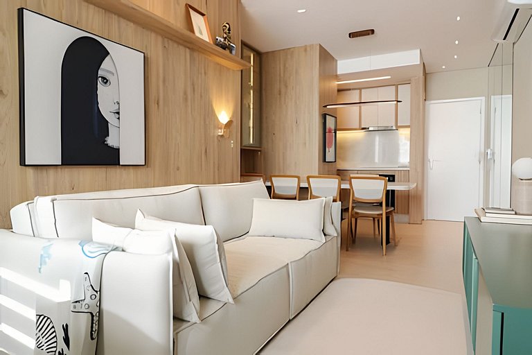 Sunclub | Luxo: Apê Novo e completo ao lado do mar