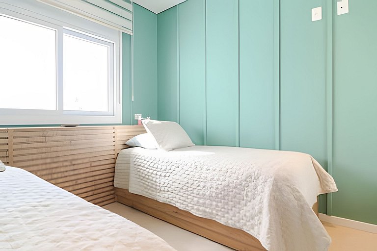 Sunclub | Luxo: Apê Novo e completo ao lado do mar