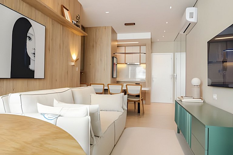 Sunclub | Luxo: Apê Novo e completo ao lado do mar