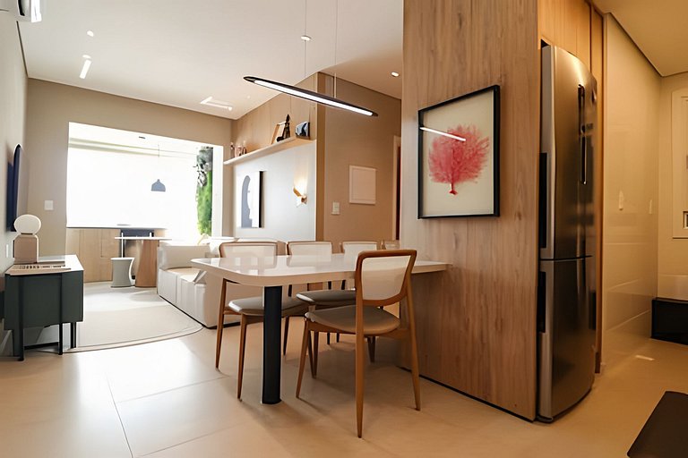 Sunclub | Luxo: Apê Novo e completo ao lado do mar