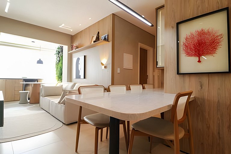 Sunclub | Luxo: Apê Novo e completo ao lado do mar