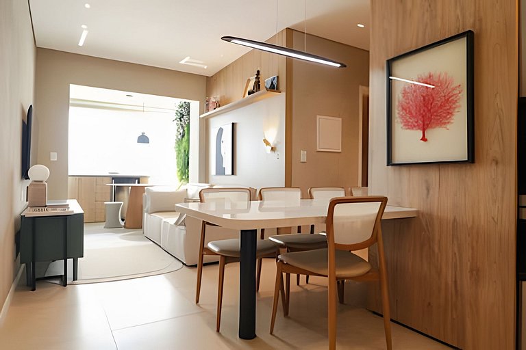 Sunclub | Luxo: Apê Novo e completo ao lado do mar