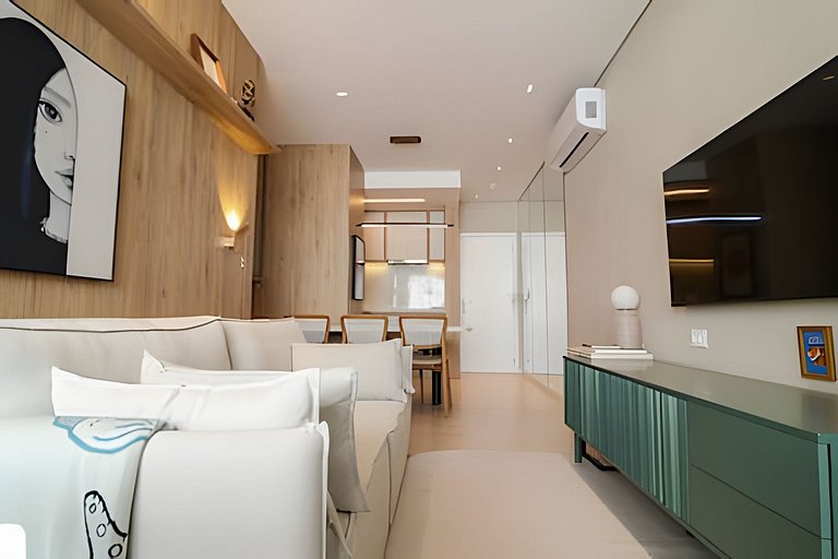 Sunclub | Luxo: Apê Novo e completo ao lado do mar