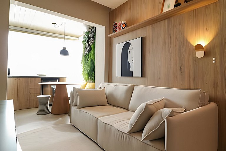 Sunclub | Luxo: Apê Novo e completo ao lado do mar