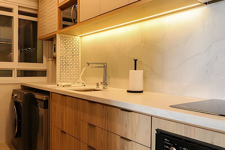 Sunclub | Luxo: Apê Novo e completo ao lado do mar