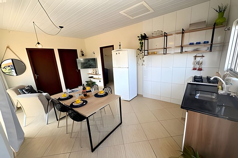 Privacidade, acesso à praia, conforto, completa