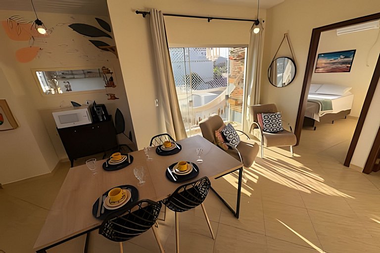 Privacidade, acesso à praia, conforto, completa